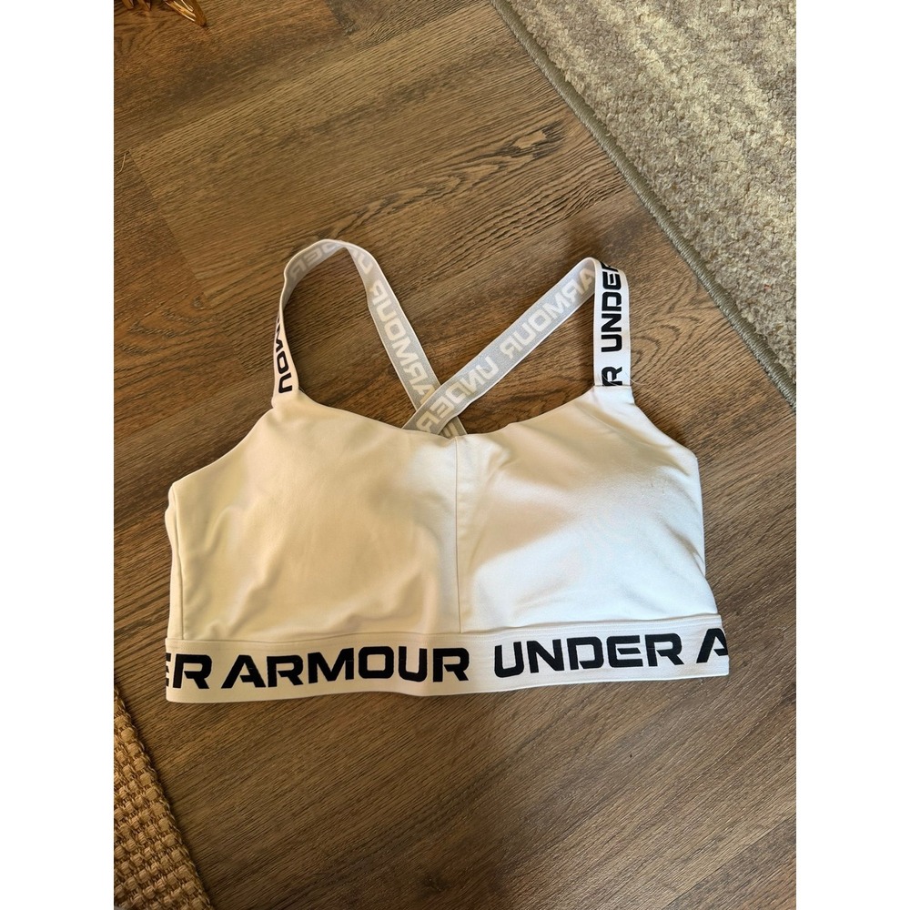 Under Armour White Sports Bra women's XL